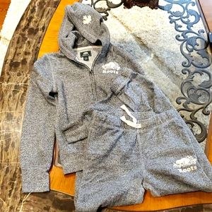 Roots kids matching hoodie and joggers